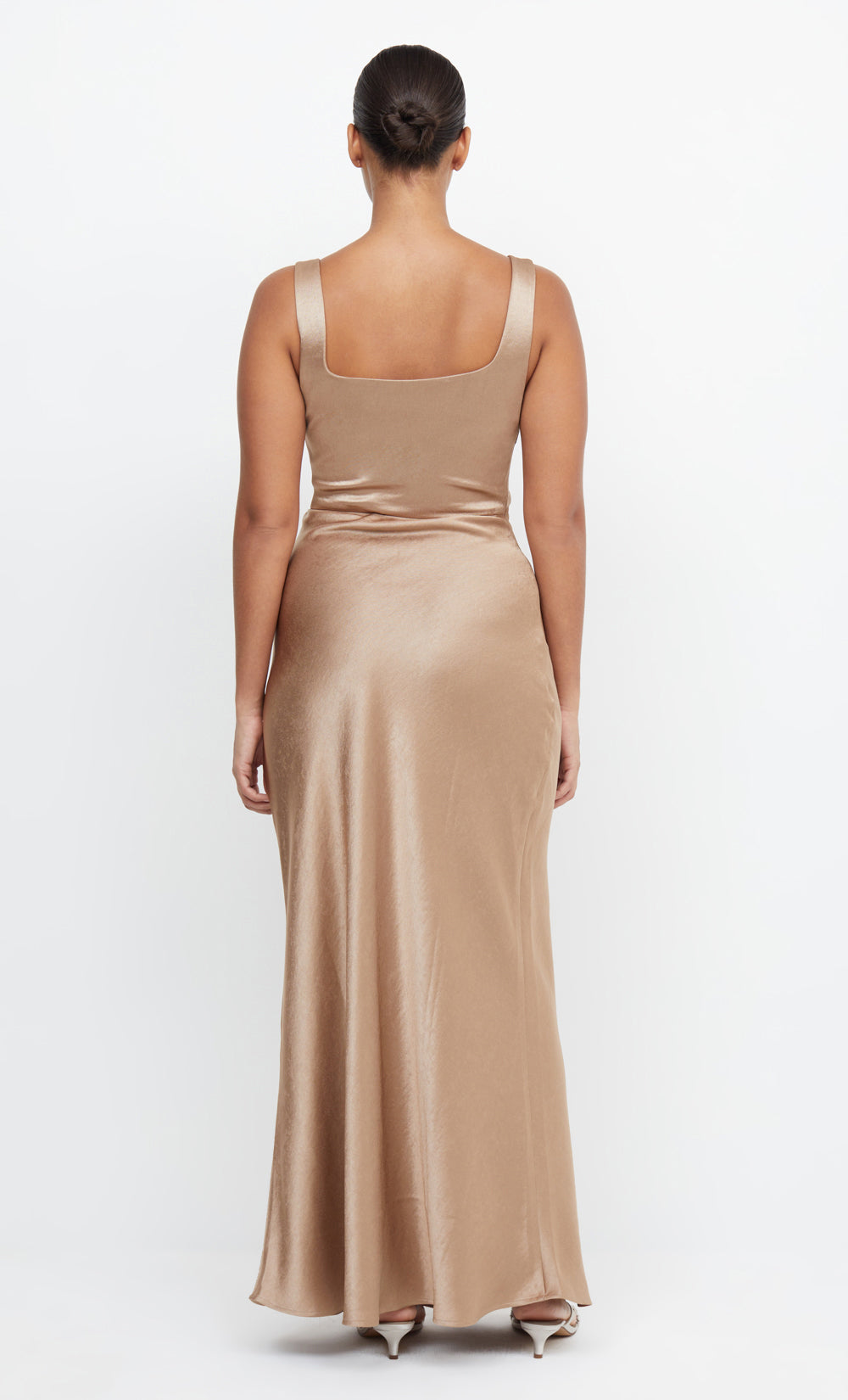 THE DREAMER SQUARE NECK DRESS - GOLDEN