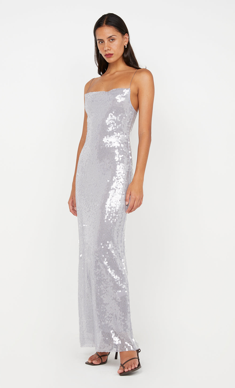 AISHYA MAXI DRESS - LILAC GREY