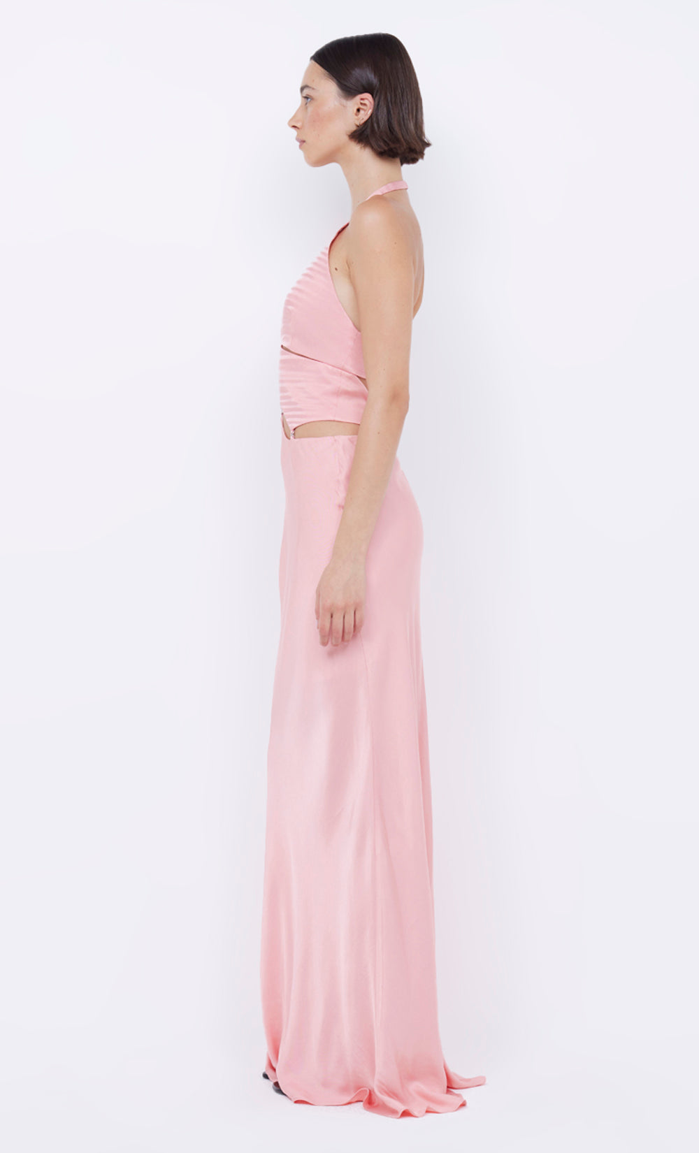 ALABAMA HALTER DRESS - PINK SHERBET