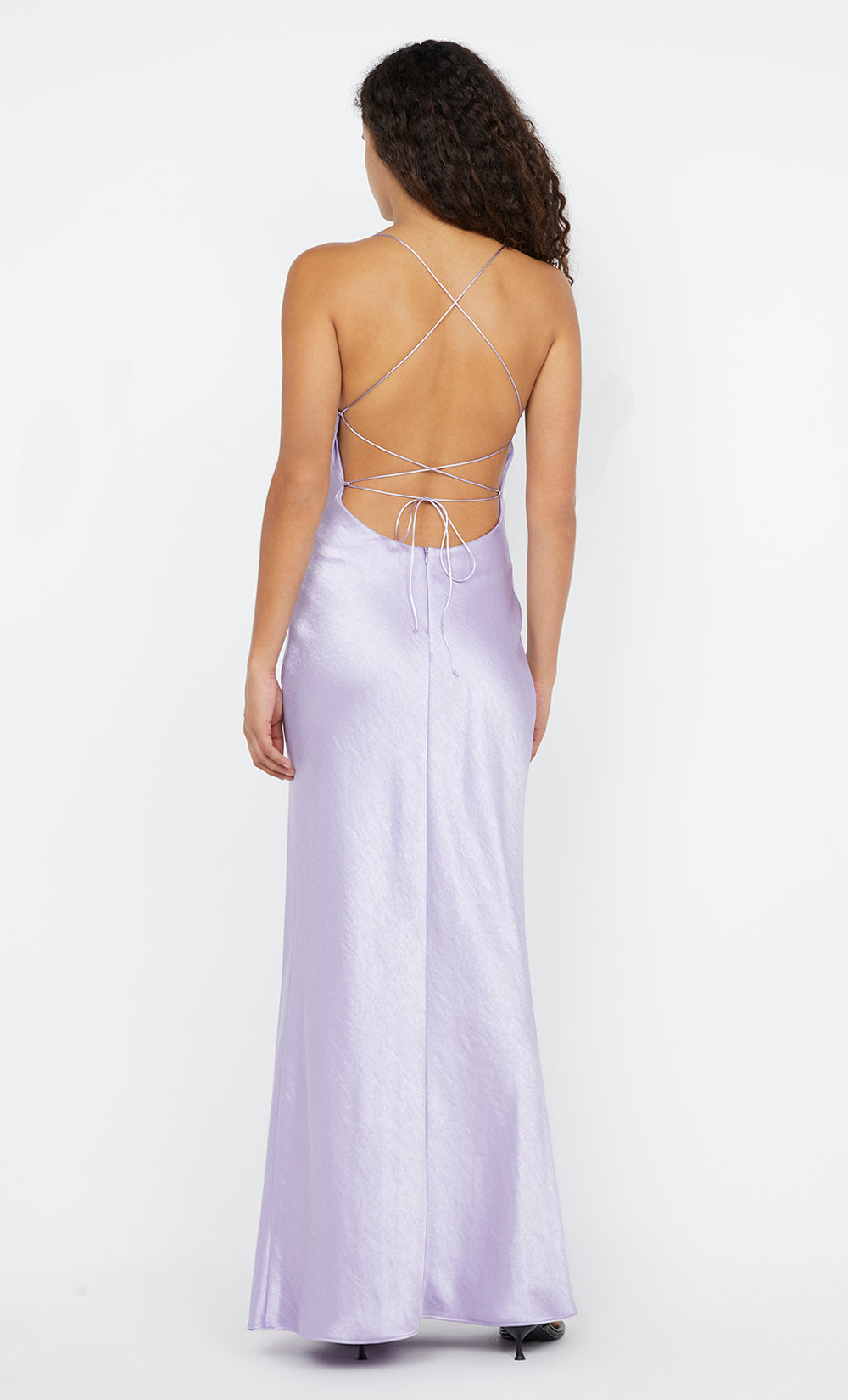 ALLEGRA TIE MAXI DRESS - LILAC