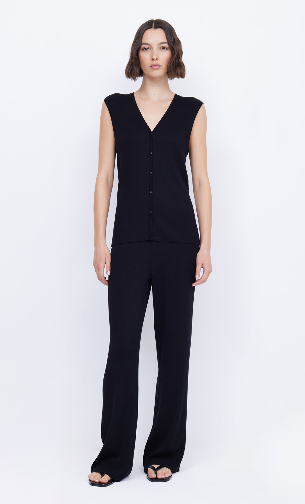 AMALFI VEST - BLACK