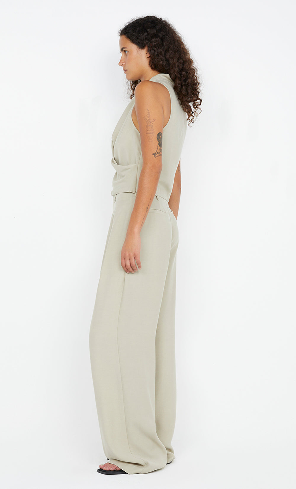 ANKA WRAP TOP - PUMICE