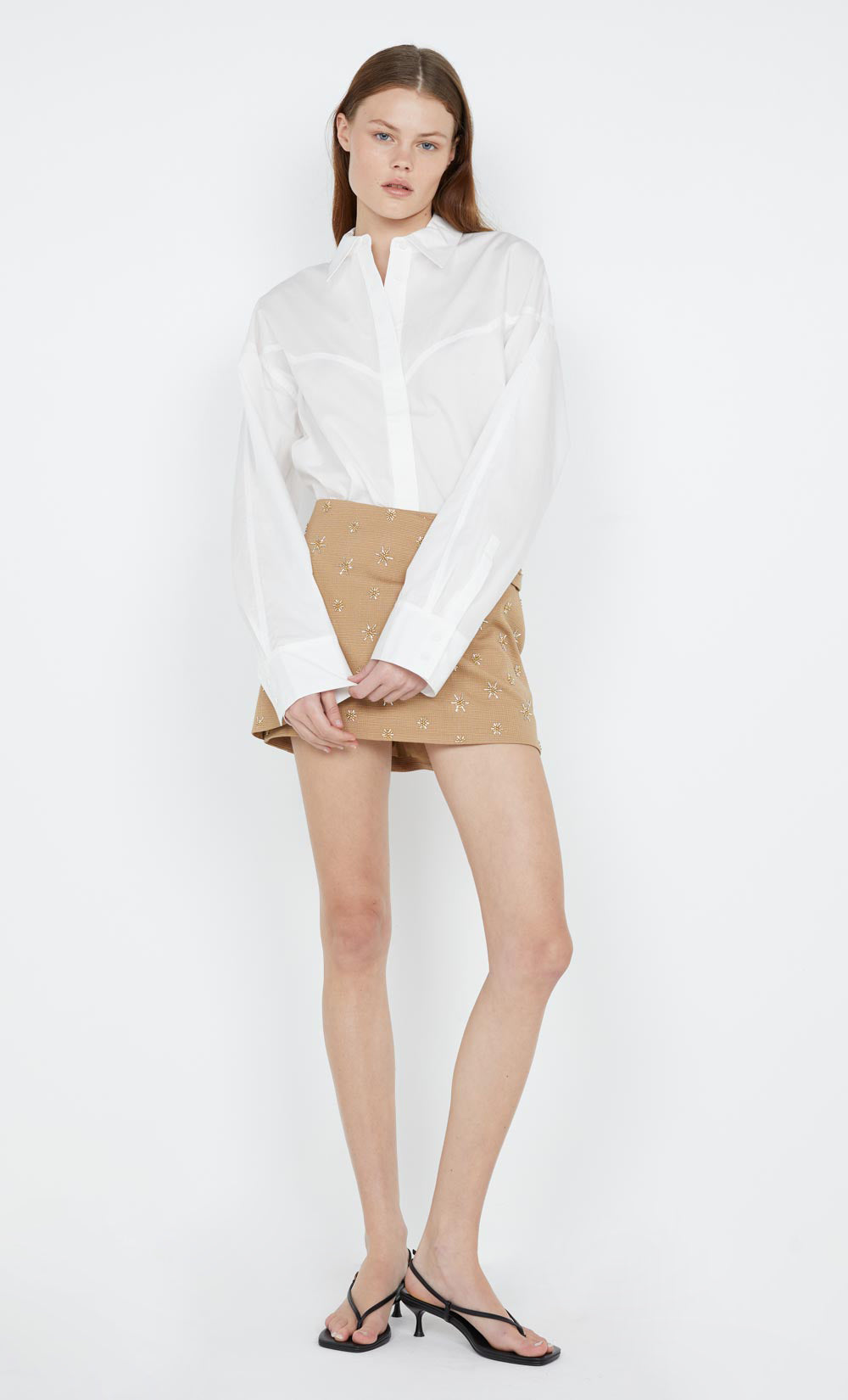 ARLO YOKE SHIRT  - IVORY