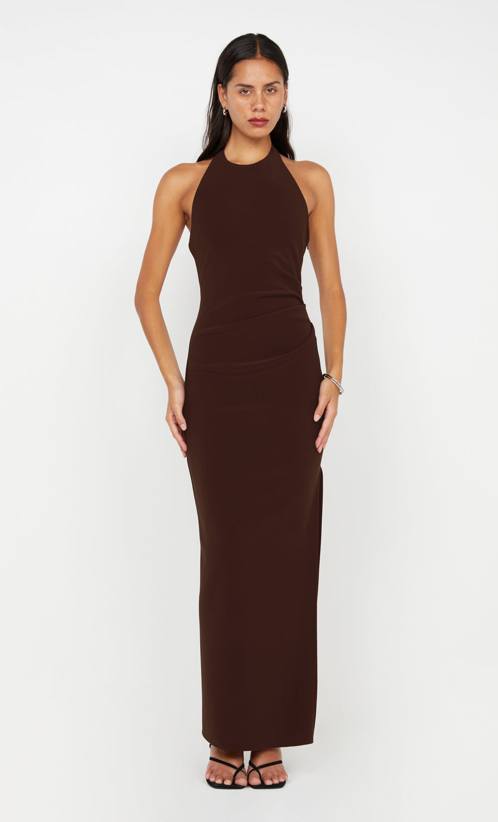 ASTA MAXI DRESS - DARK CHOCOLATE