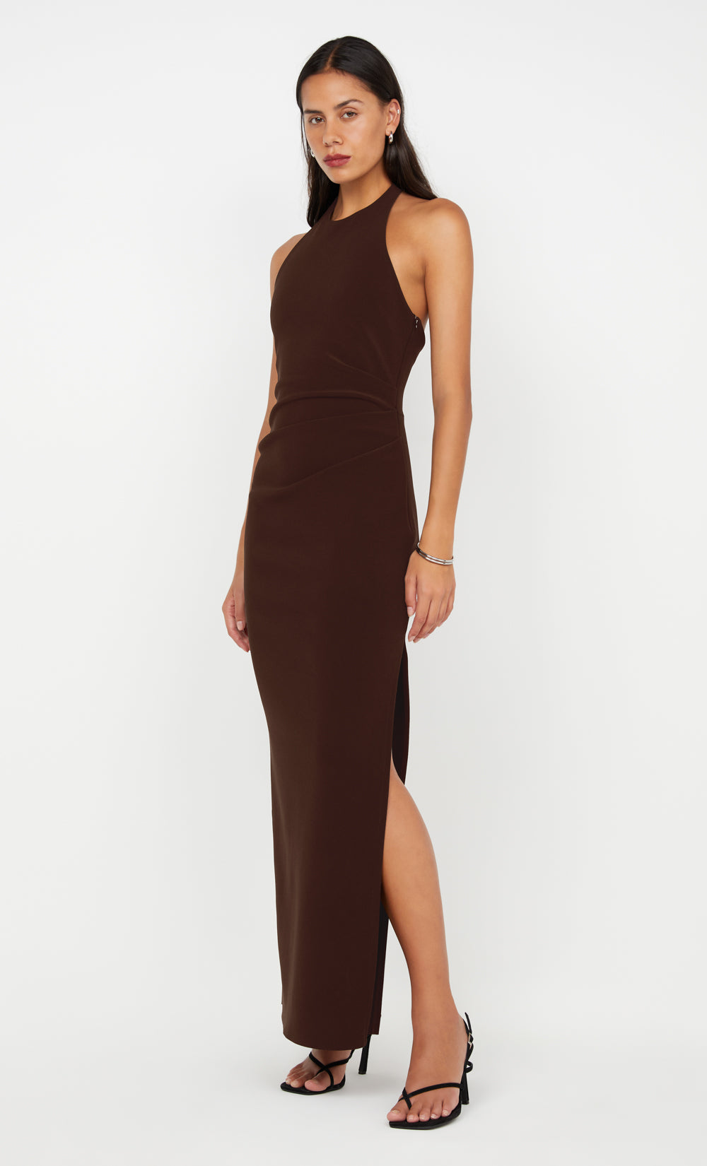 ASTA MAXI DRESS - DARK CHOCOLATE