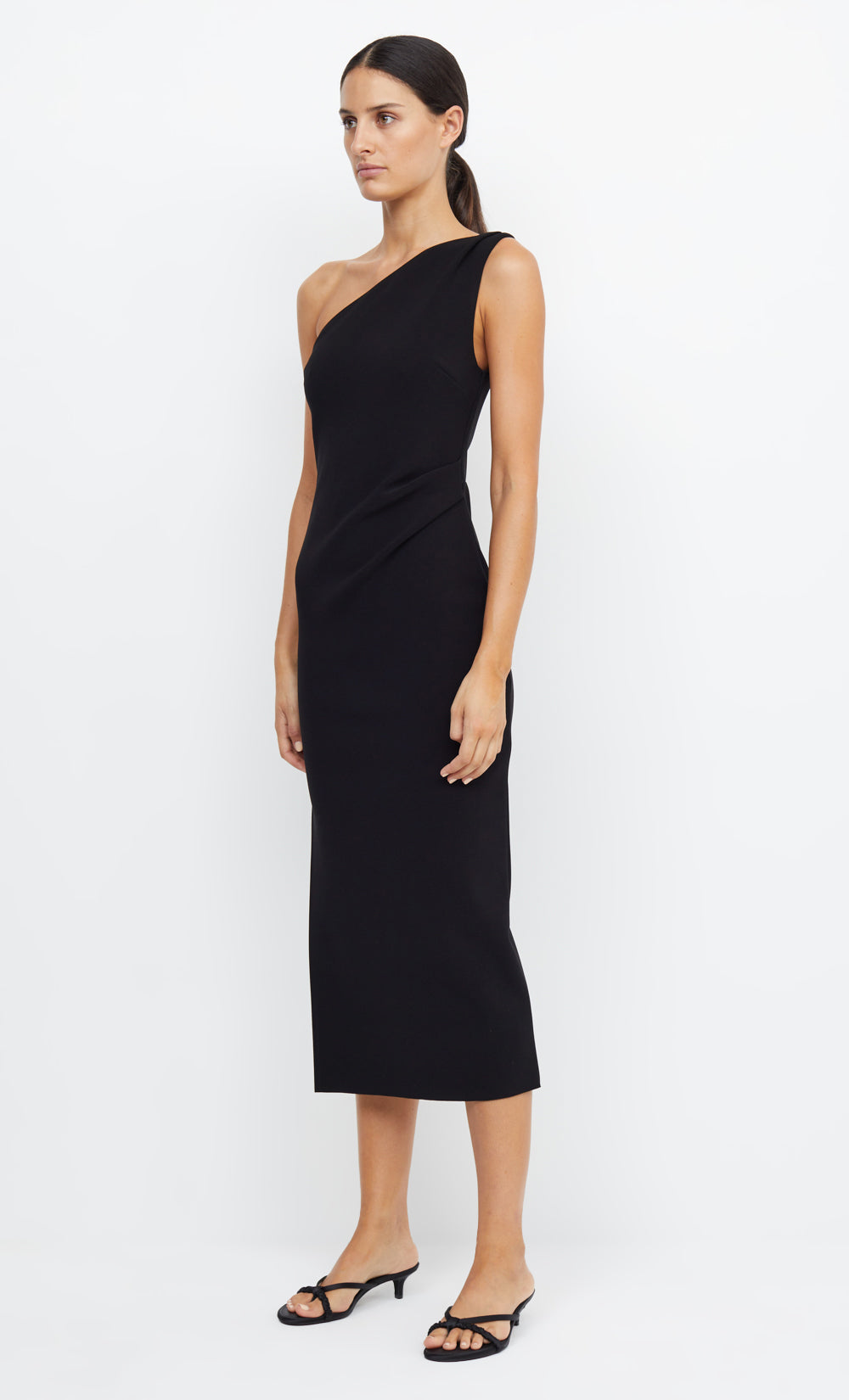 BE MINE ASYM DRESS - BLACK