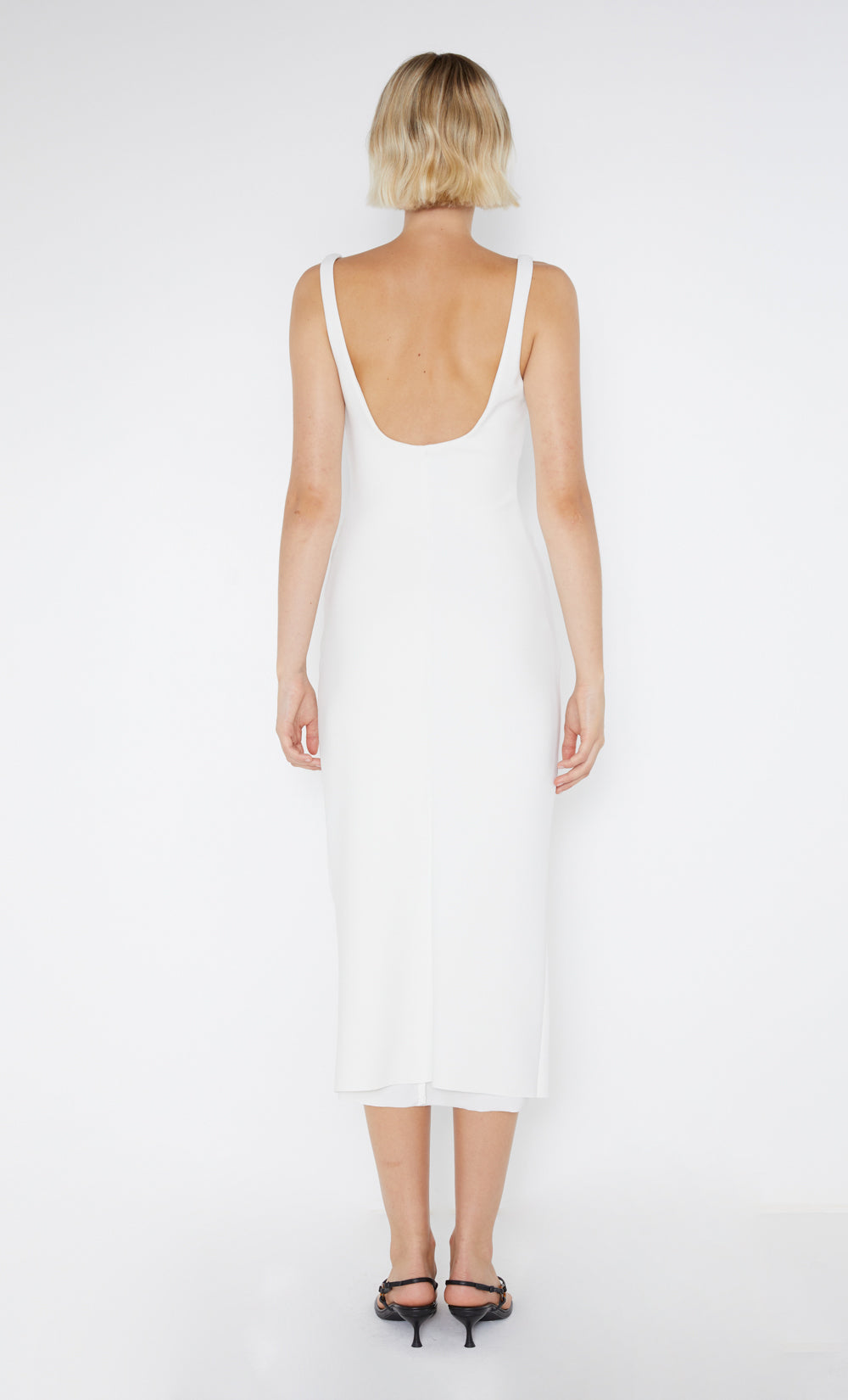 BE MINE SQUARE NECK DRESS - IVORY