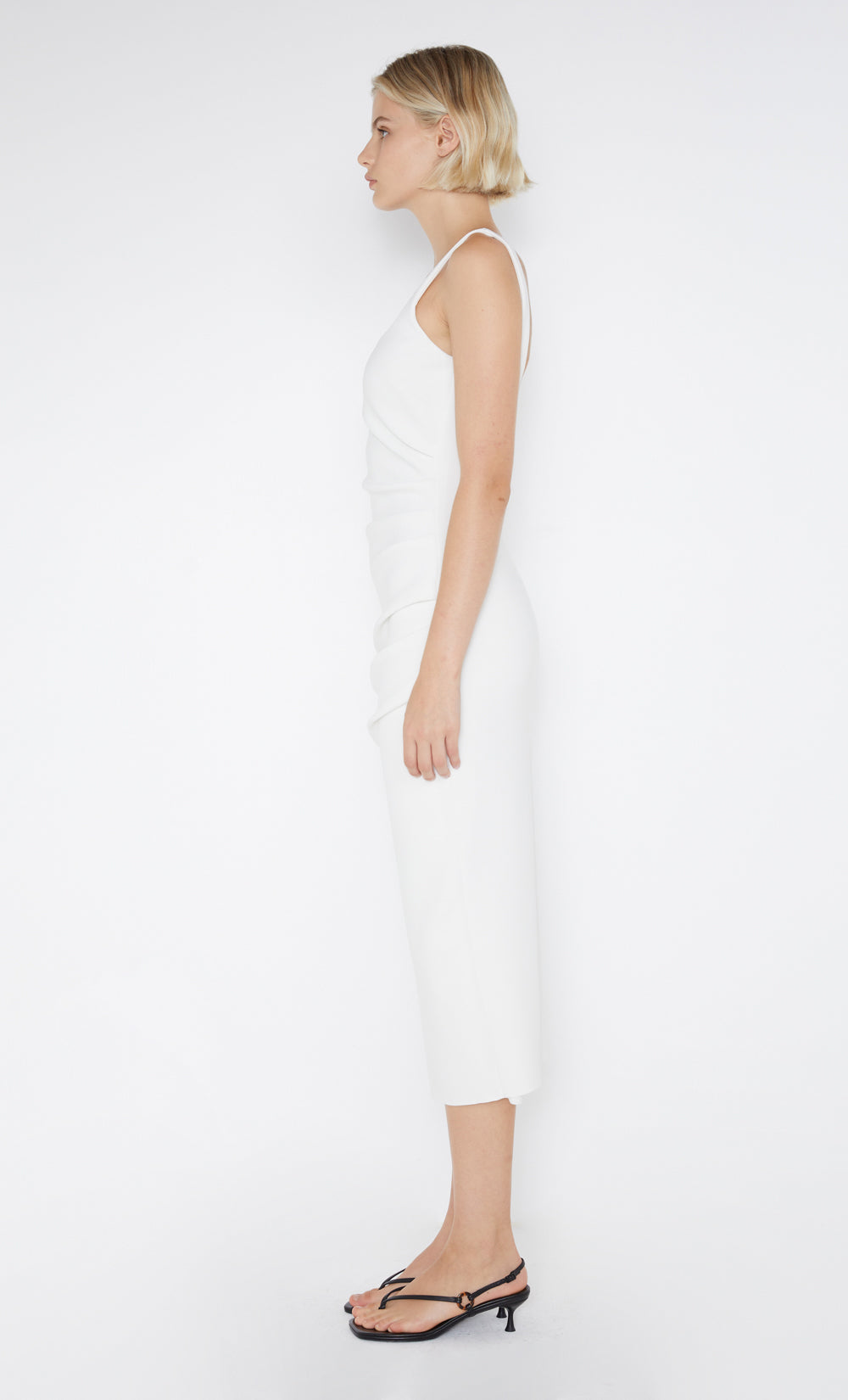 BE MINE SQUARE NECK DRESS - IVORY