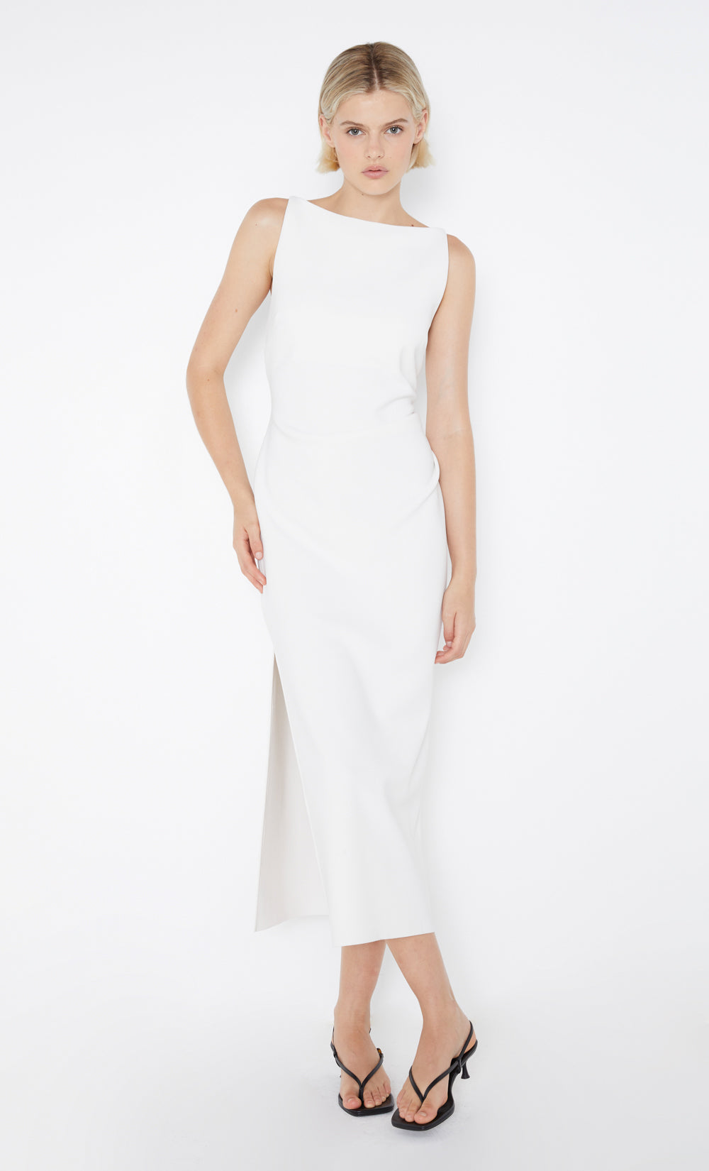 BE MINE TUCK DRESS - IVORY