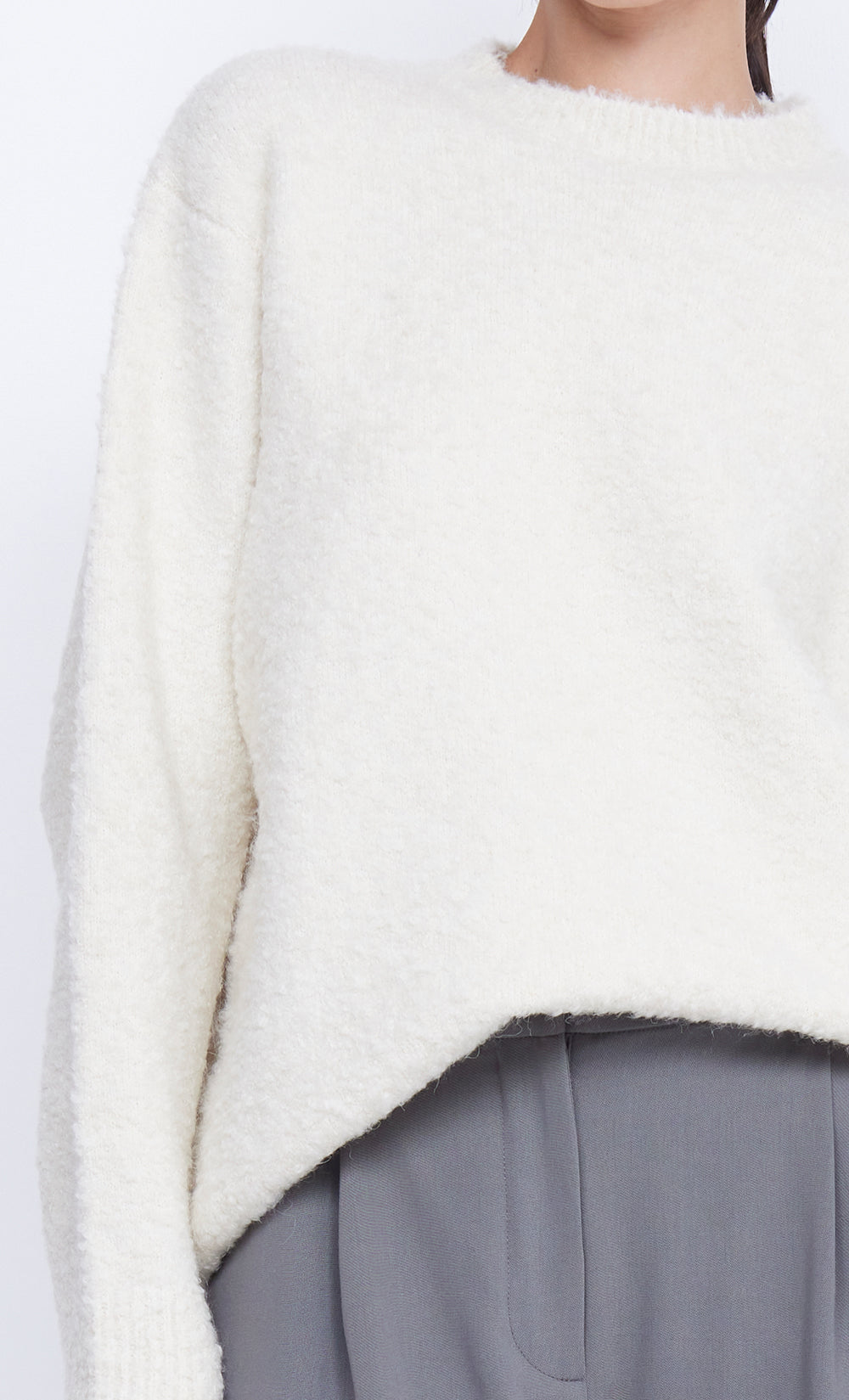 BRICE KNIT JUMPER - IVORY