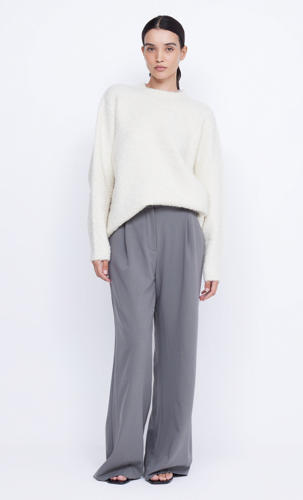 BRICE KNIT JUMPER - IVORY