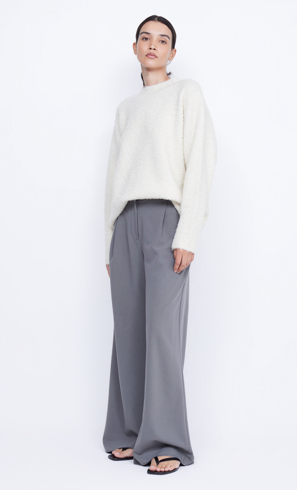 BRICE KNIT JUMPER - IVORY