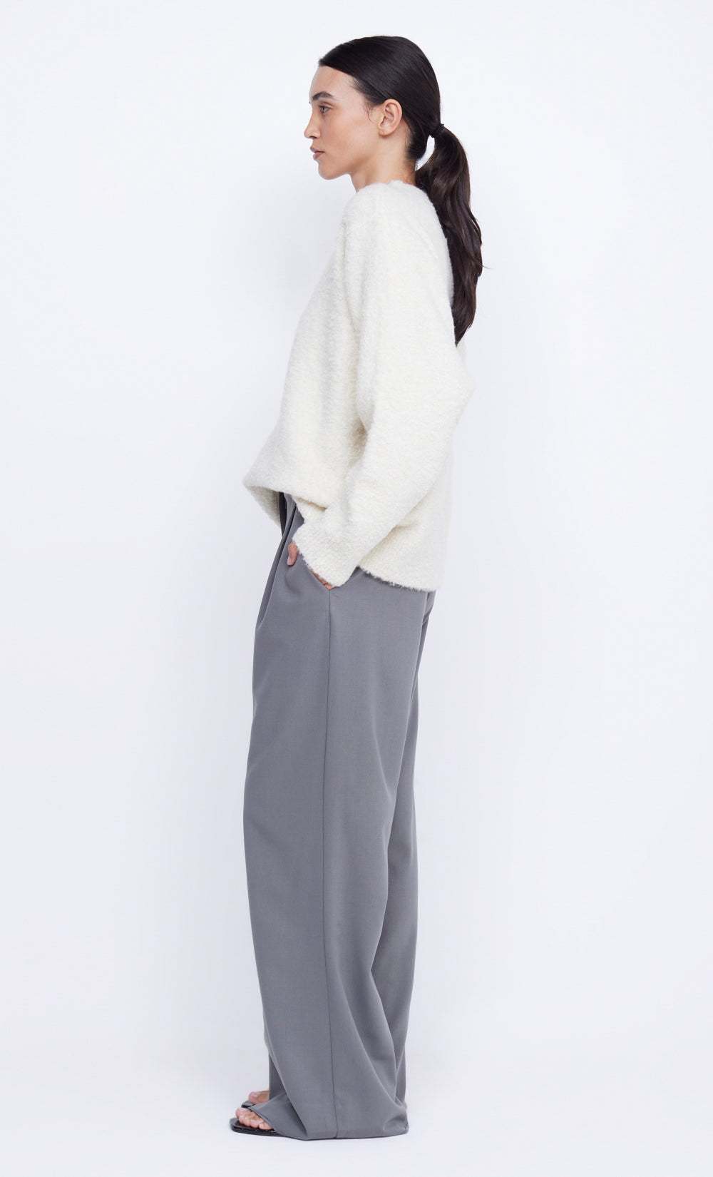 BRICE KNIT JUMPER - IVORY