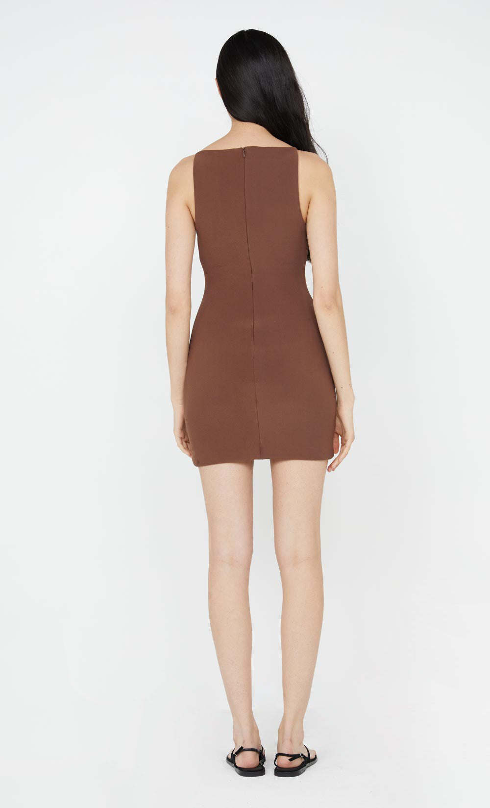 CLOVER MINI DRESS - CHOCOLATE