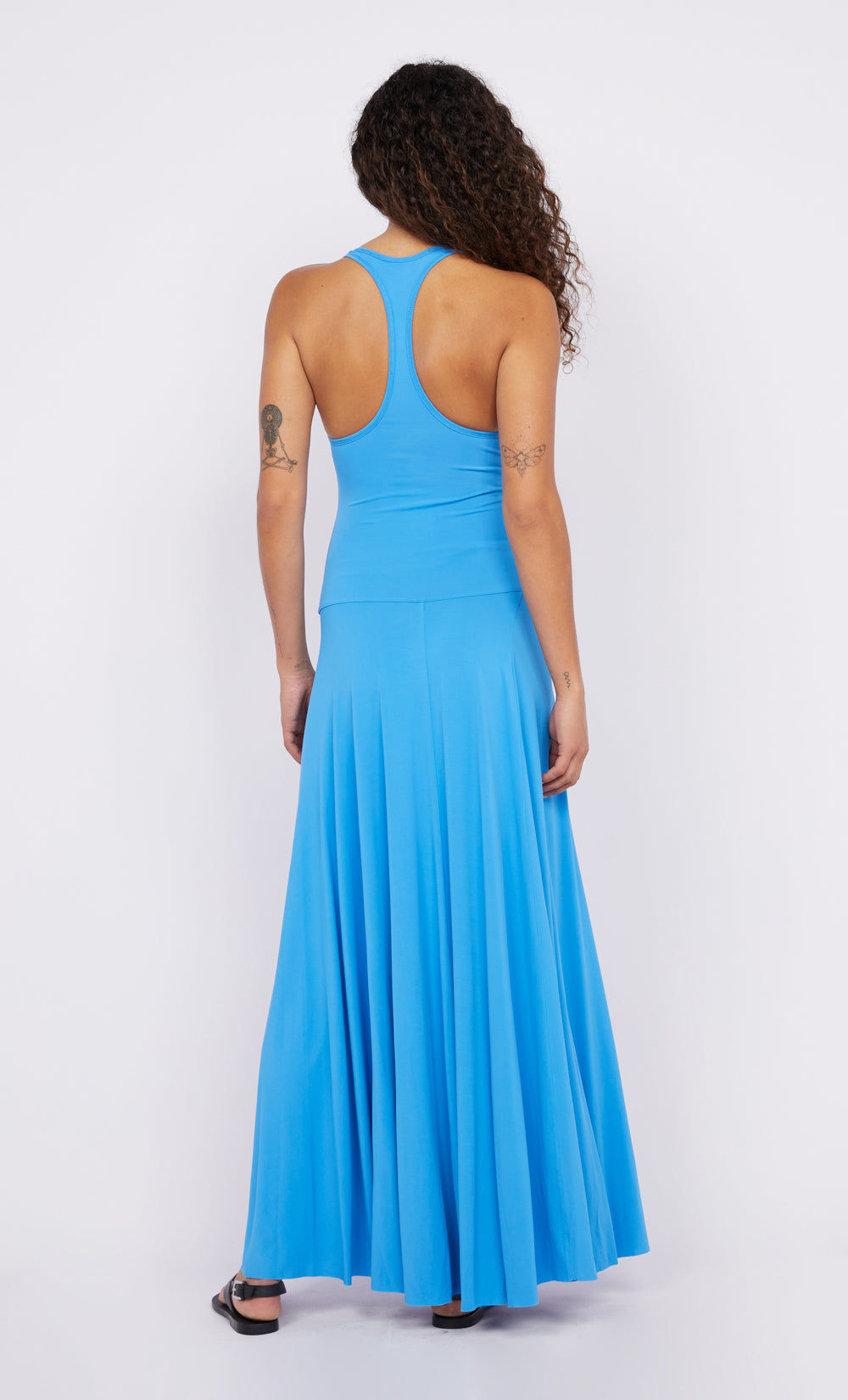 DELANY SINGLET MAXI DRESS - AZURE