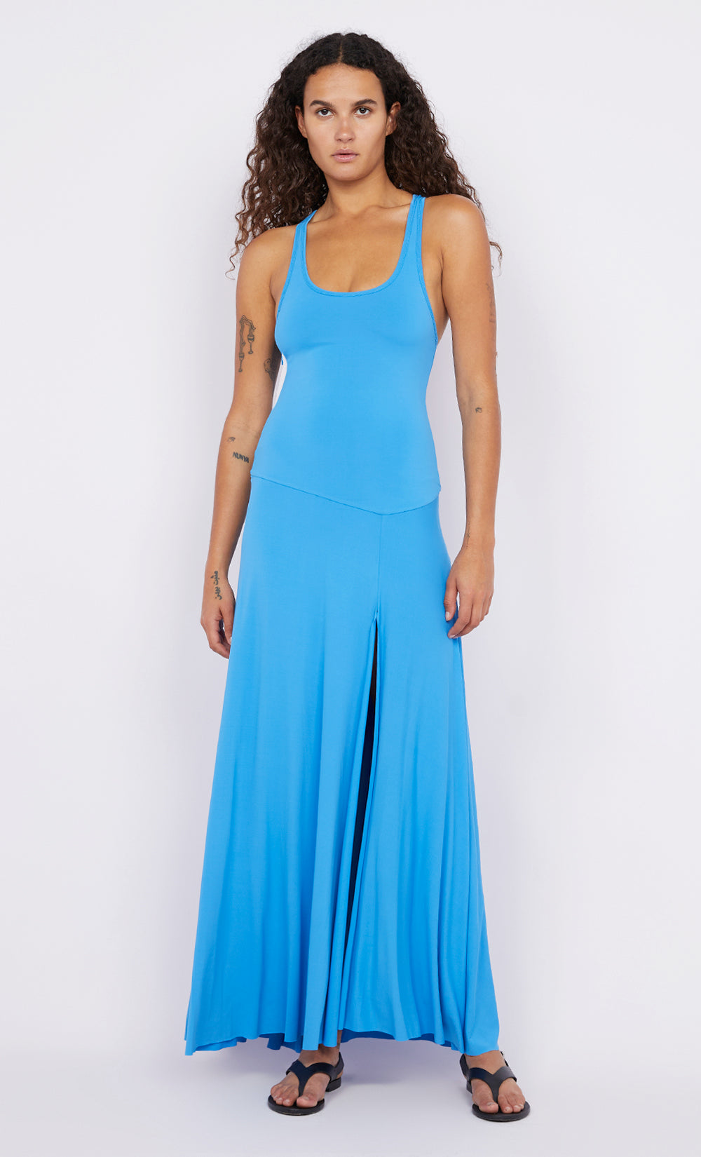 DELANY SINGLET MAXI DRESS - AZURE