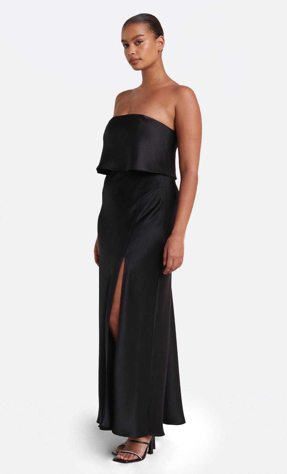 THE DREAMER STRAPLESS TOP  - BLACK