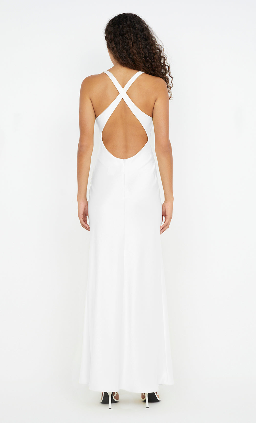 THE DREAMER V NECK DRESS - IVORY