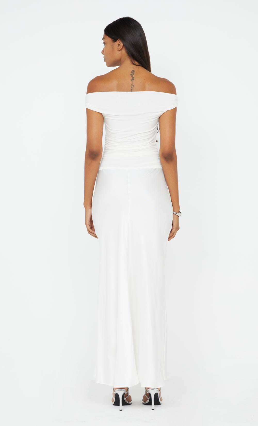 ELEAH OFF SHOULDER DRESS - WHITE