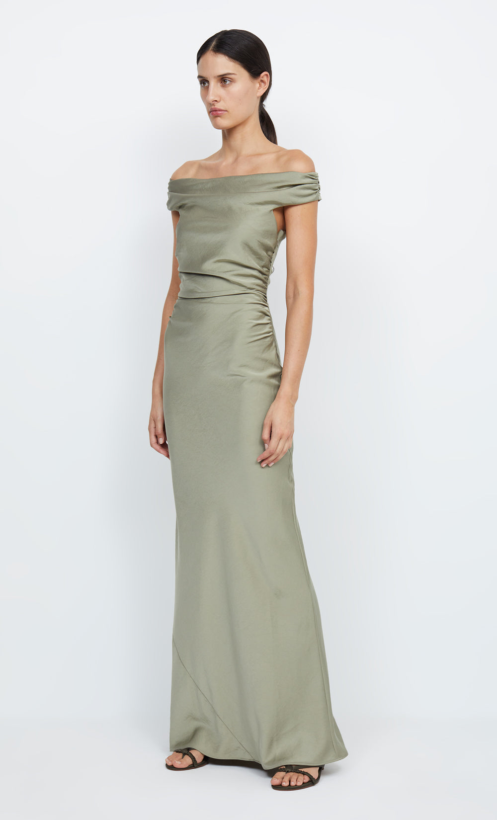 ETERNITY OFF SHOULDER MAXI - SAGE