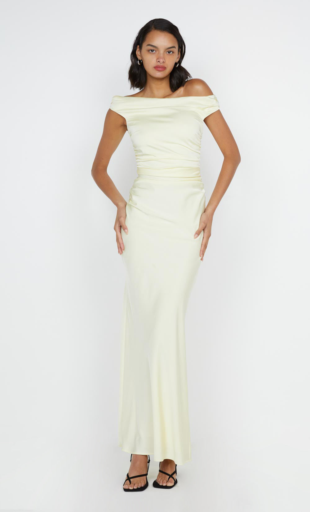 ETERNITY OFF SHOULDER MAXI - ICE YELLOW