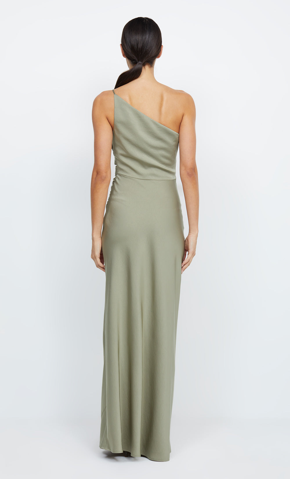 ETERNITY ASYM MAXI DRESS - SAGE