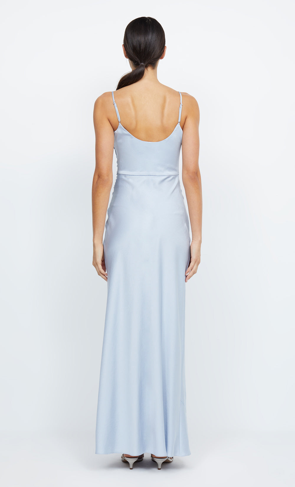 ETERNITY SCOOP MAXI DRESS - DUSTY BLUE