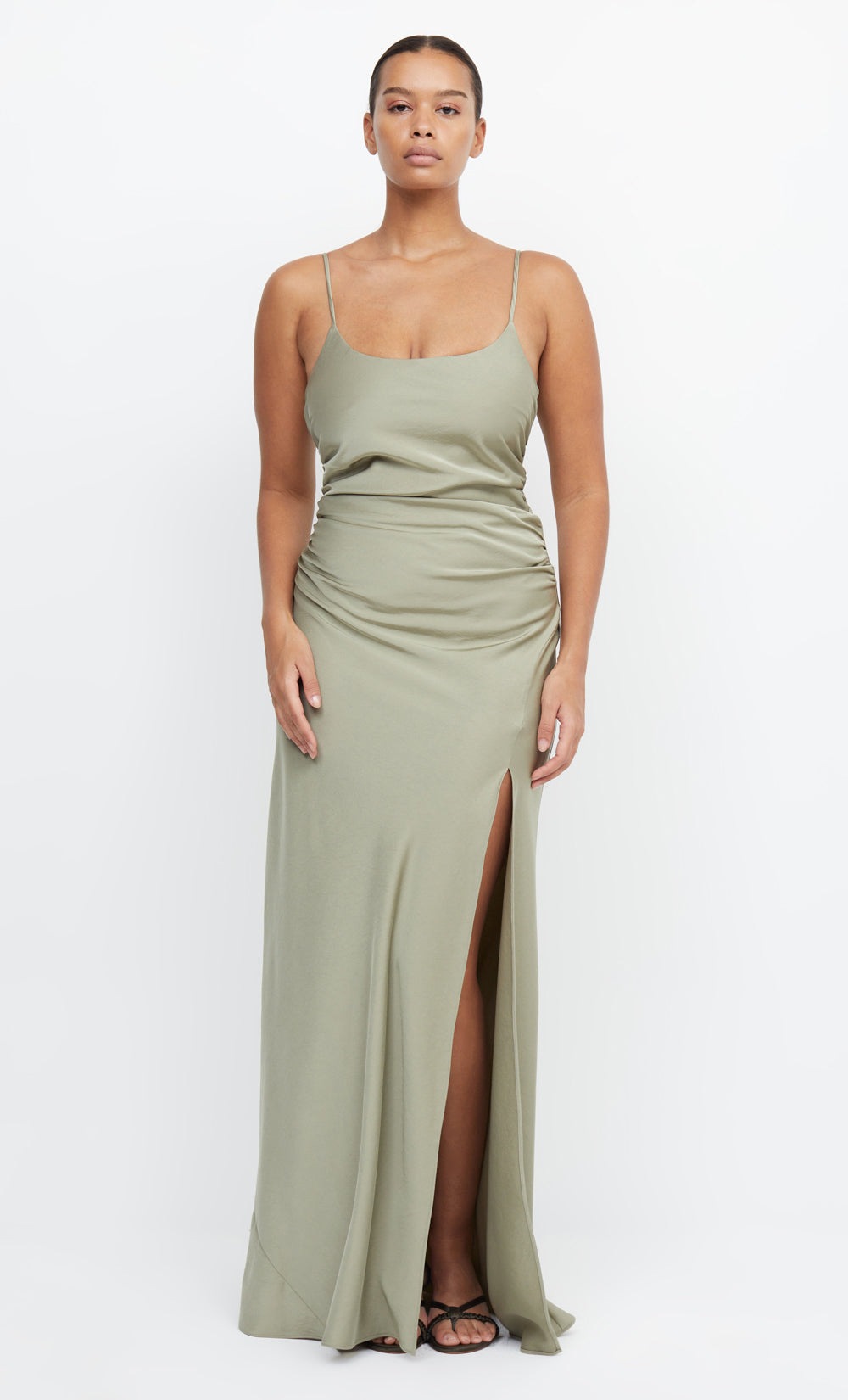 ETERNITY SCOOP MAXI DRESS - SAGE