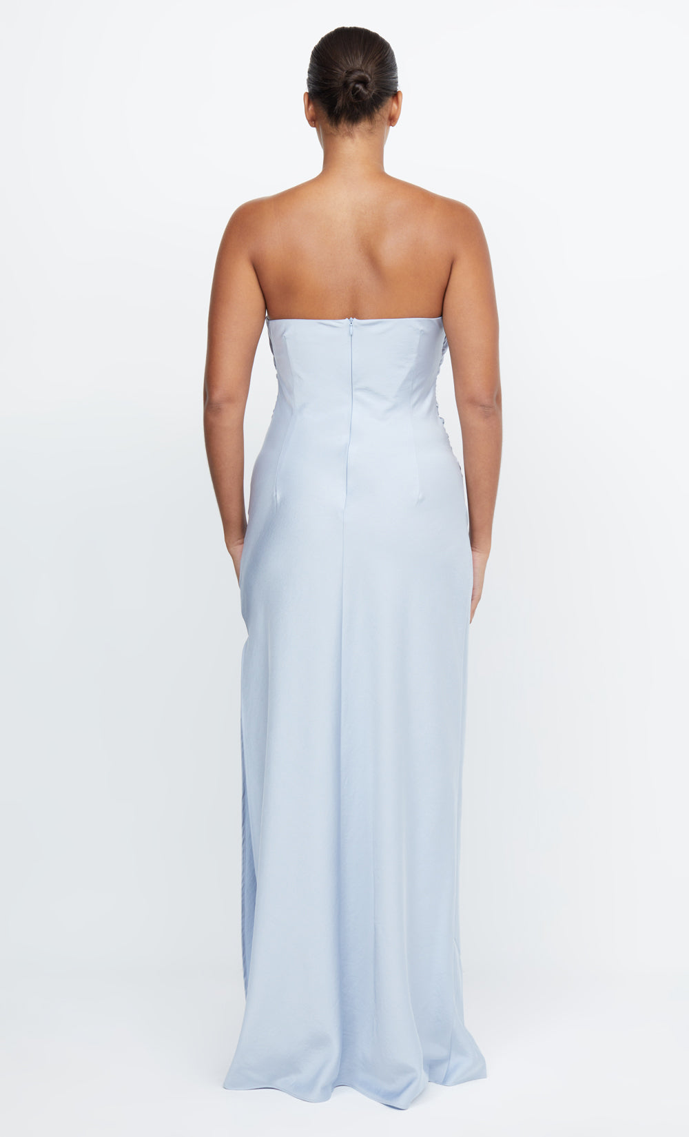 ETERNITY STRAPLESS MAXI - DUSTY BLUE