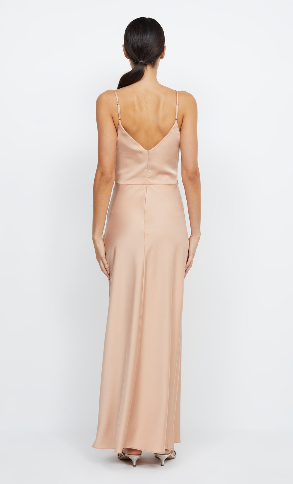 ETERNITY V MAXI DRESS - ROSE GOLD