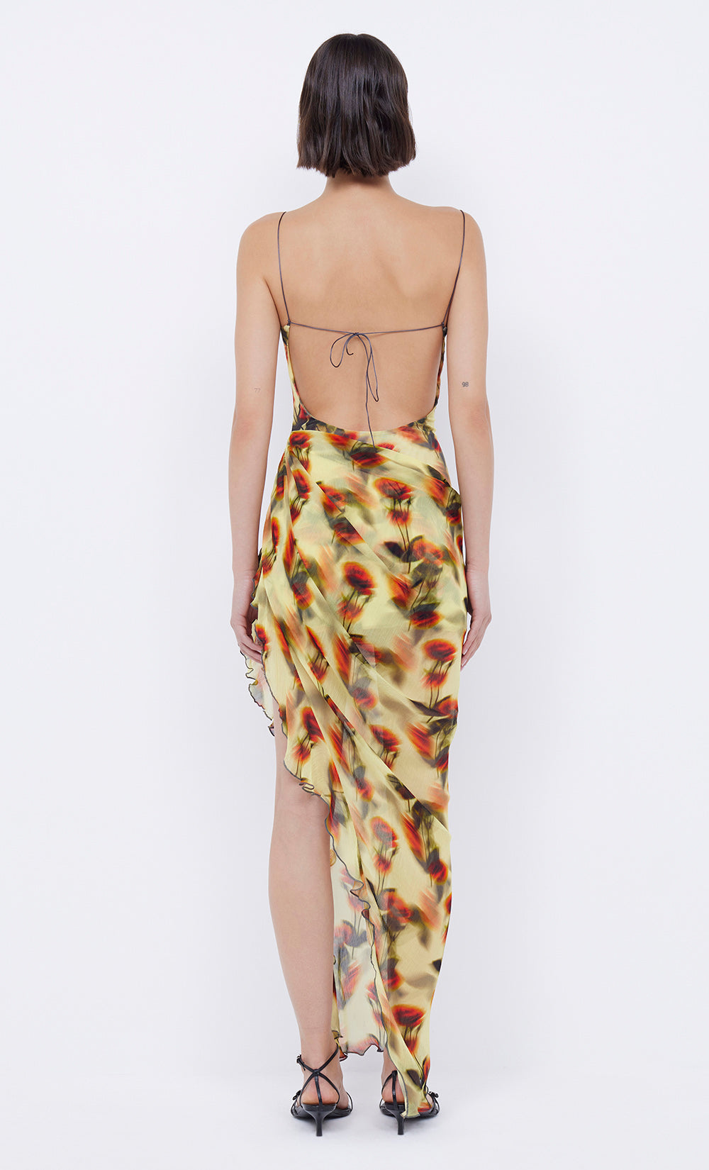 FIORE ASYM MAXI DRESS - CITRUS ROSE