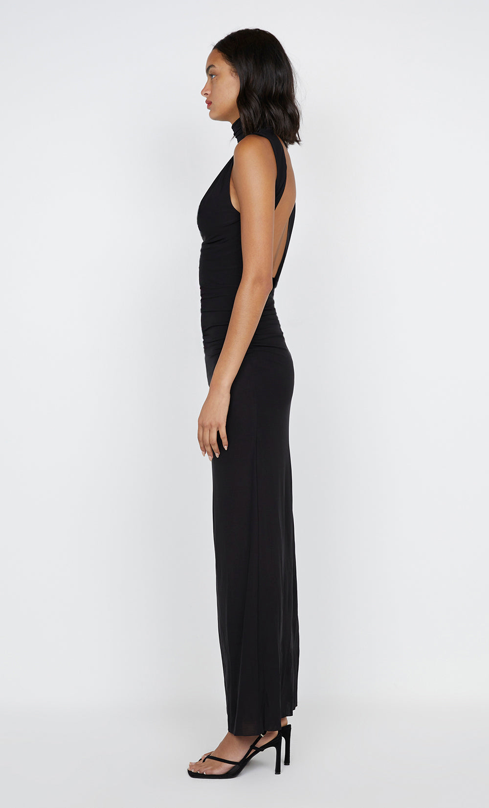 GIGI HIGH NECK DRESS - BLACK