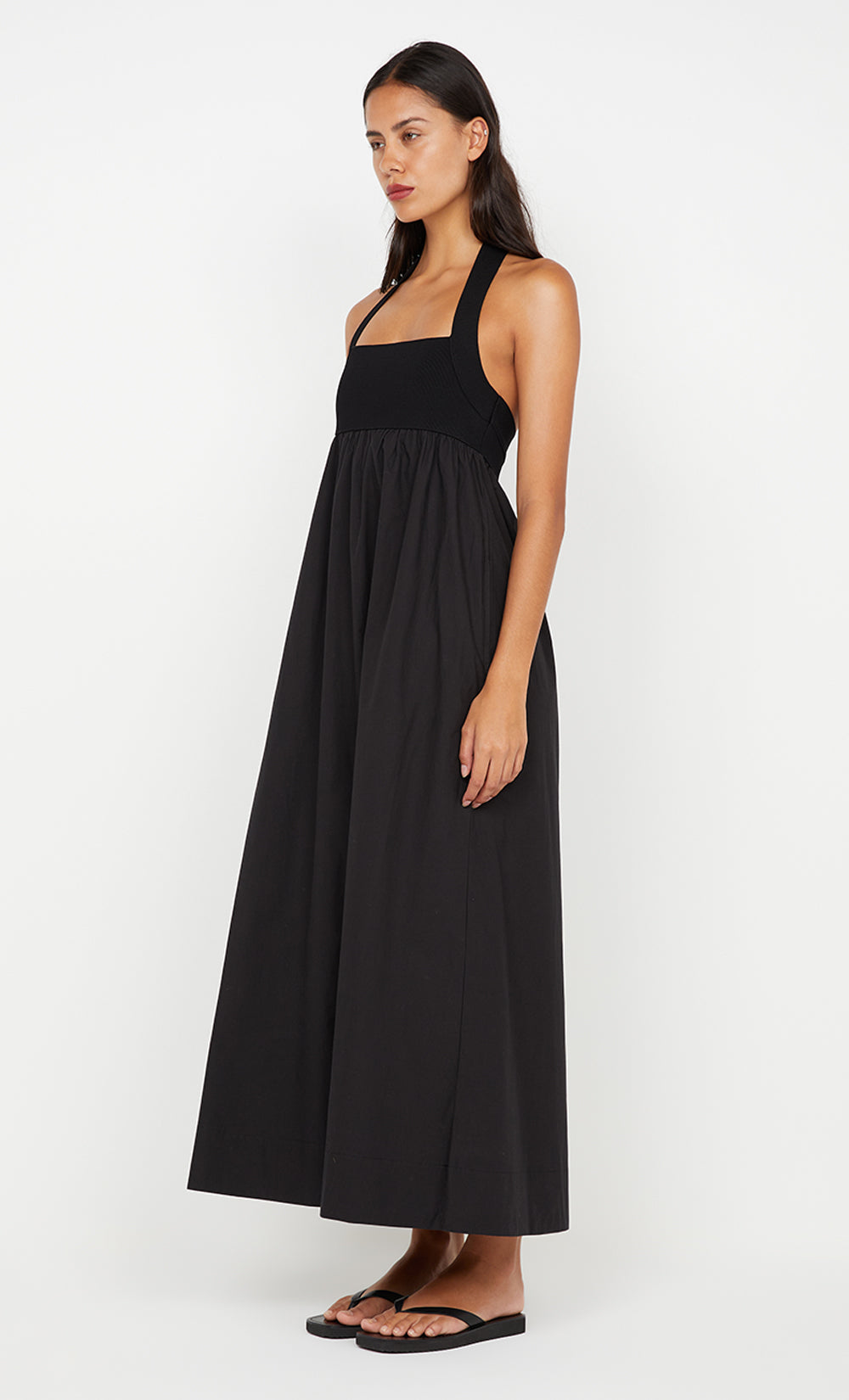 ILUKA MAXI DRESS - BLACK/BLACK