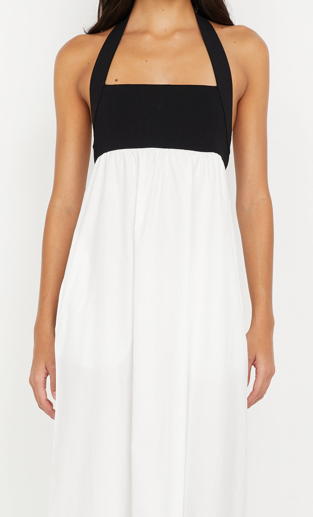 ILUKA MAXI DRESS - BLACK/WHITE