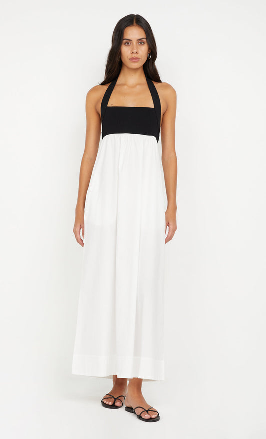 ILUKA MAXI DRESS - BLACK/WHITE