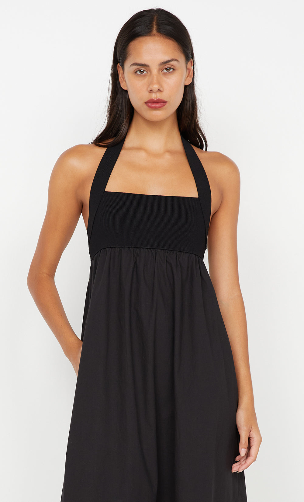 ILUKA MAXI DRESS - BLACK/BLACK