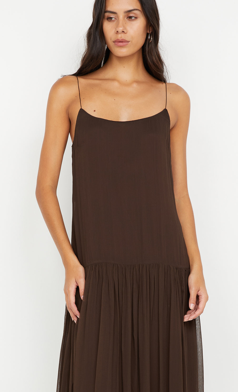 INKA MAXI DRESS - CHOCOLATE