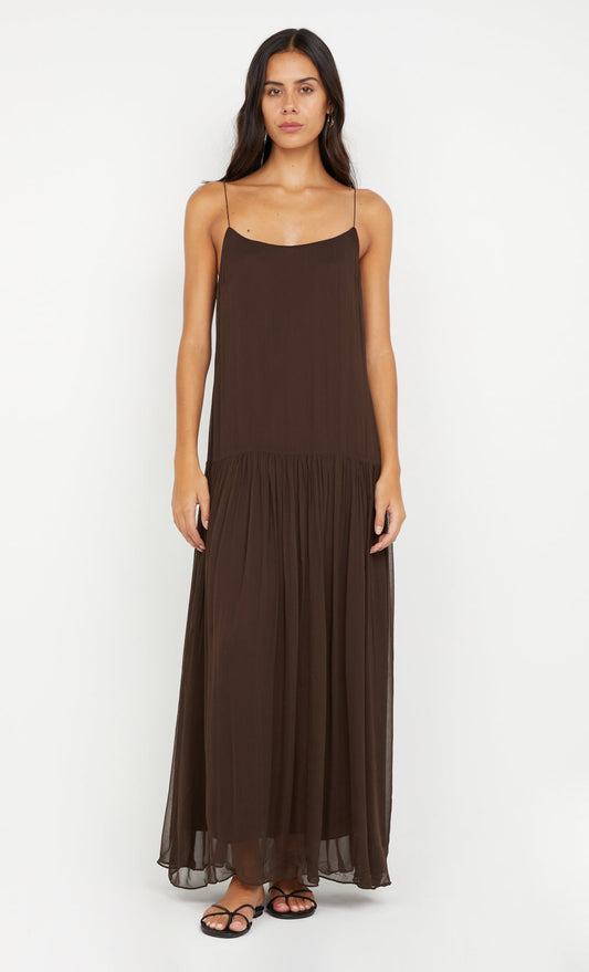 INKA MAXI DRESS - CHOCOLATE