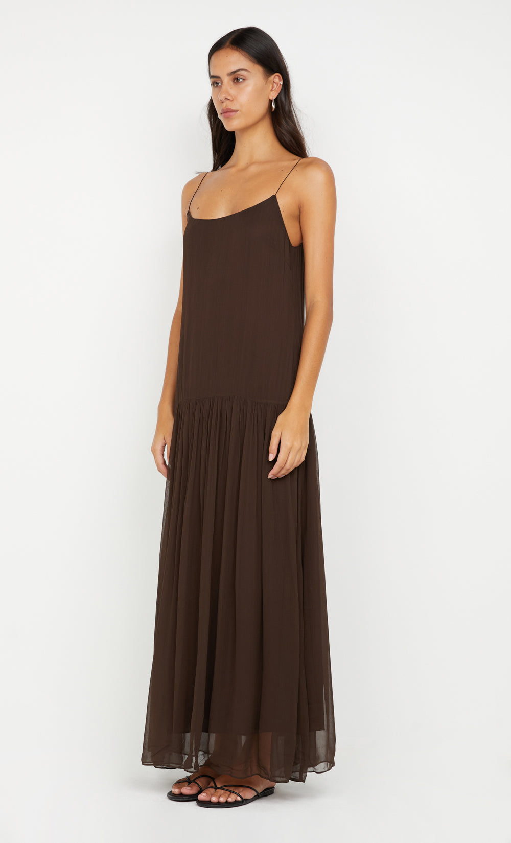 INKA MAXI DRESS - CHOCOLATE