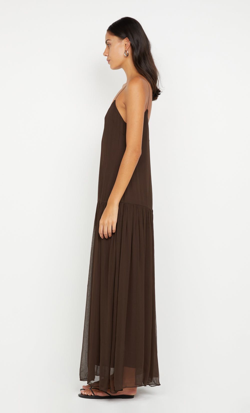 INKA MAXI DRESS - CHOCOLATE