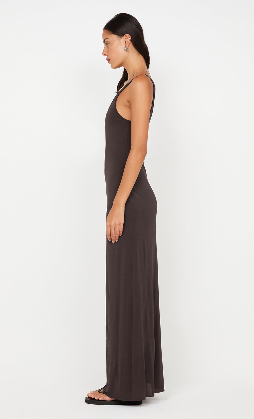 JAYDE SINGLET MAXI DRESS - TWIG