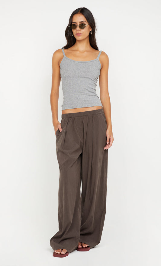 KODY RIB TANK - GREY MARLE