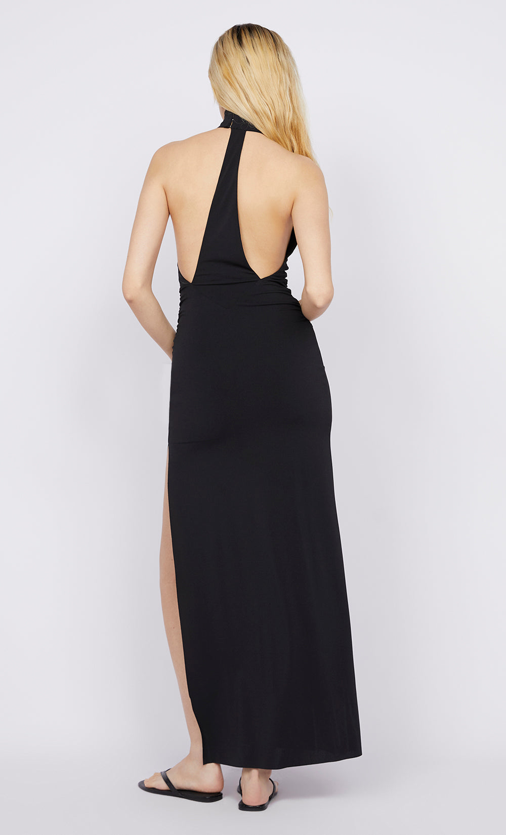 LARSEN RACER DRESS - BLACK