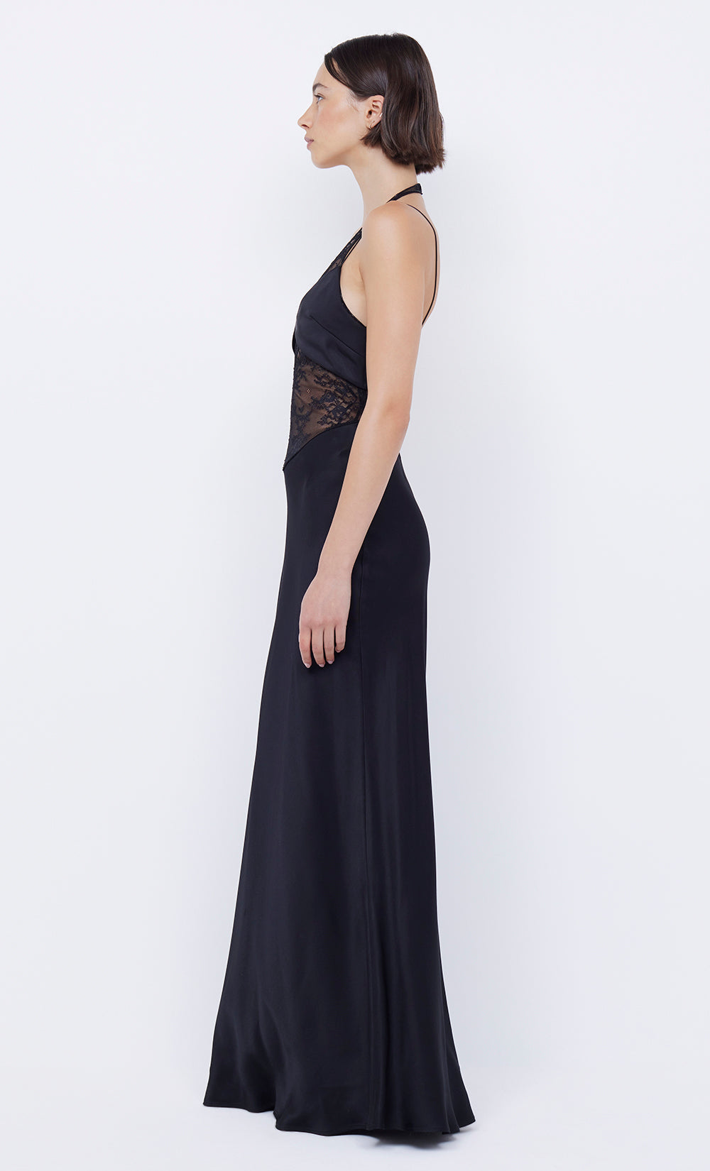 LIV HALTER MAXI DRESS - BLACK