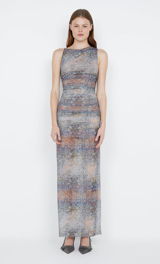 MALAYA MAXI DRESS - SKYFIRE OMBRE