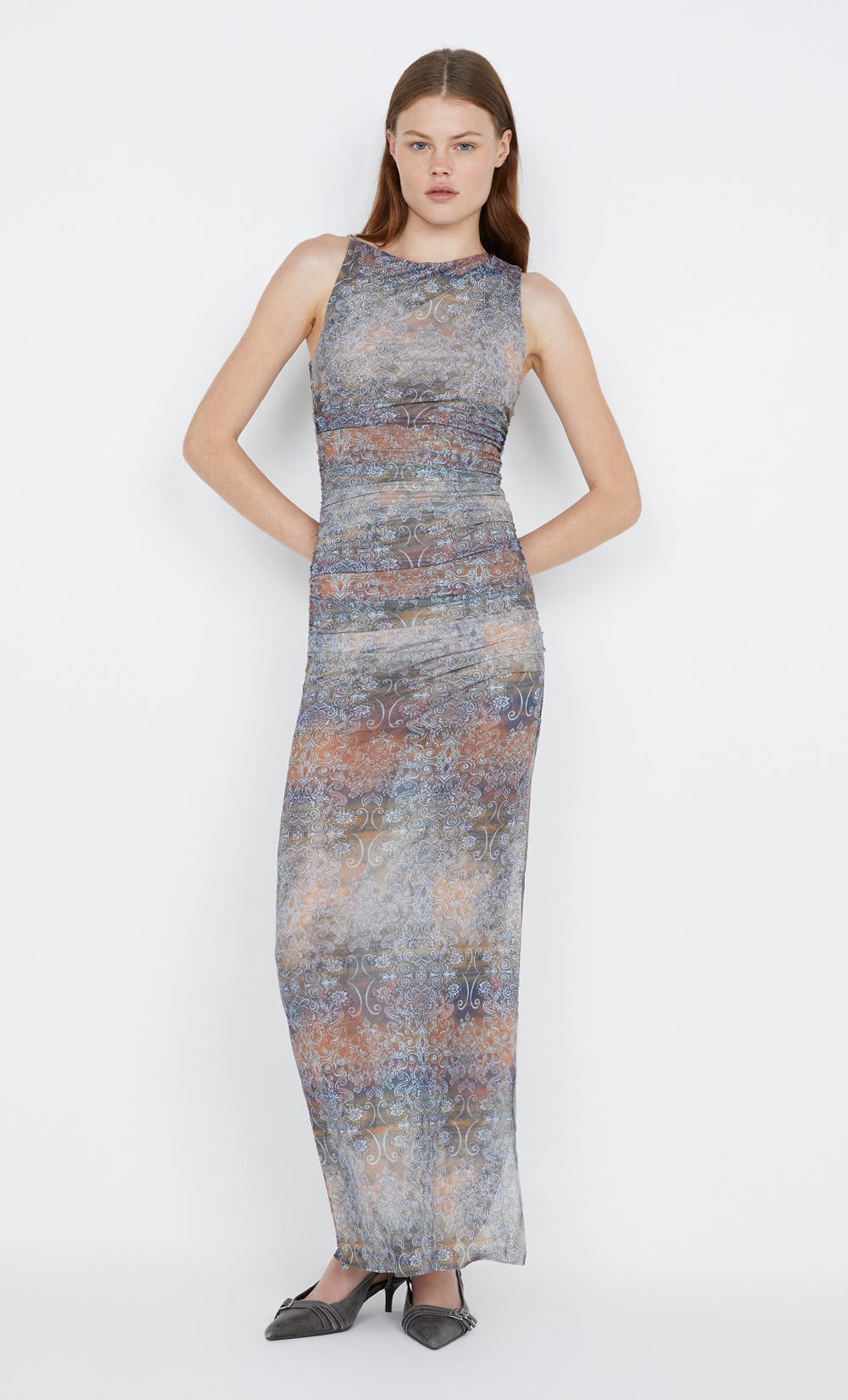 MALAYA MAXI DRESS - SKYFIRE OMBRE