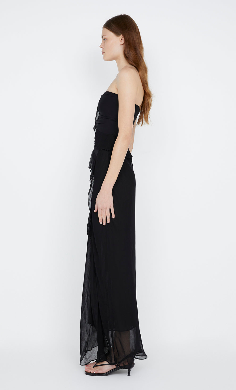 MARESCA STRAPLESS DRESS - BLACK