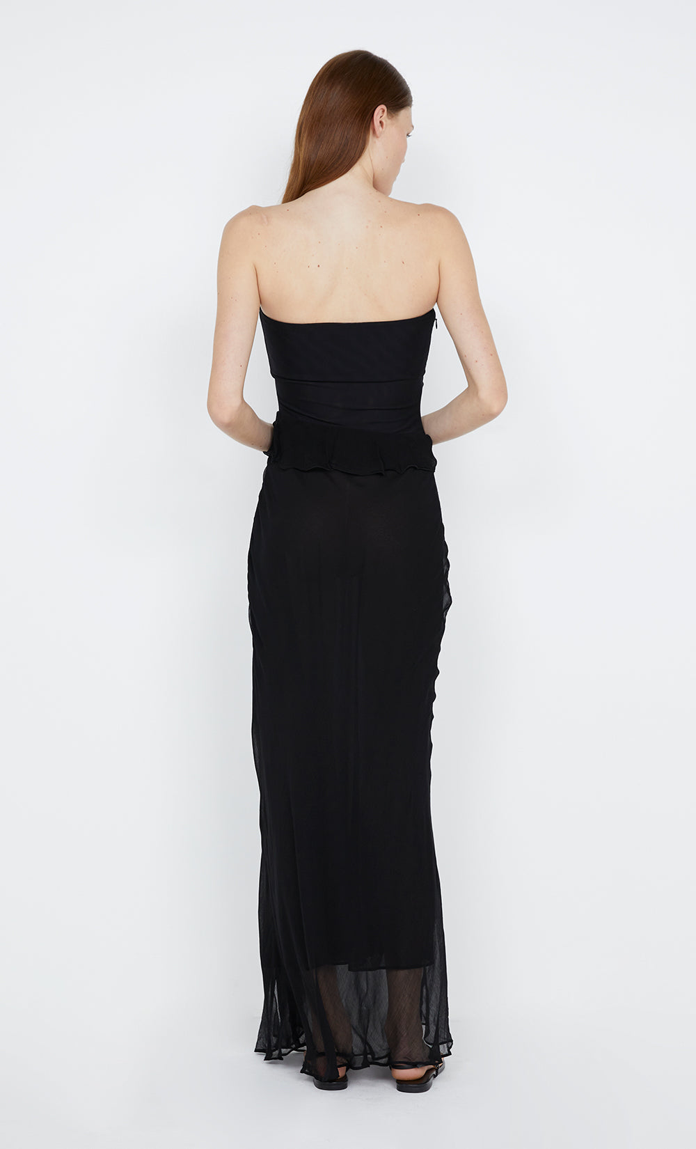 MARESCA STRAPLESS DRESS - BLACK