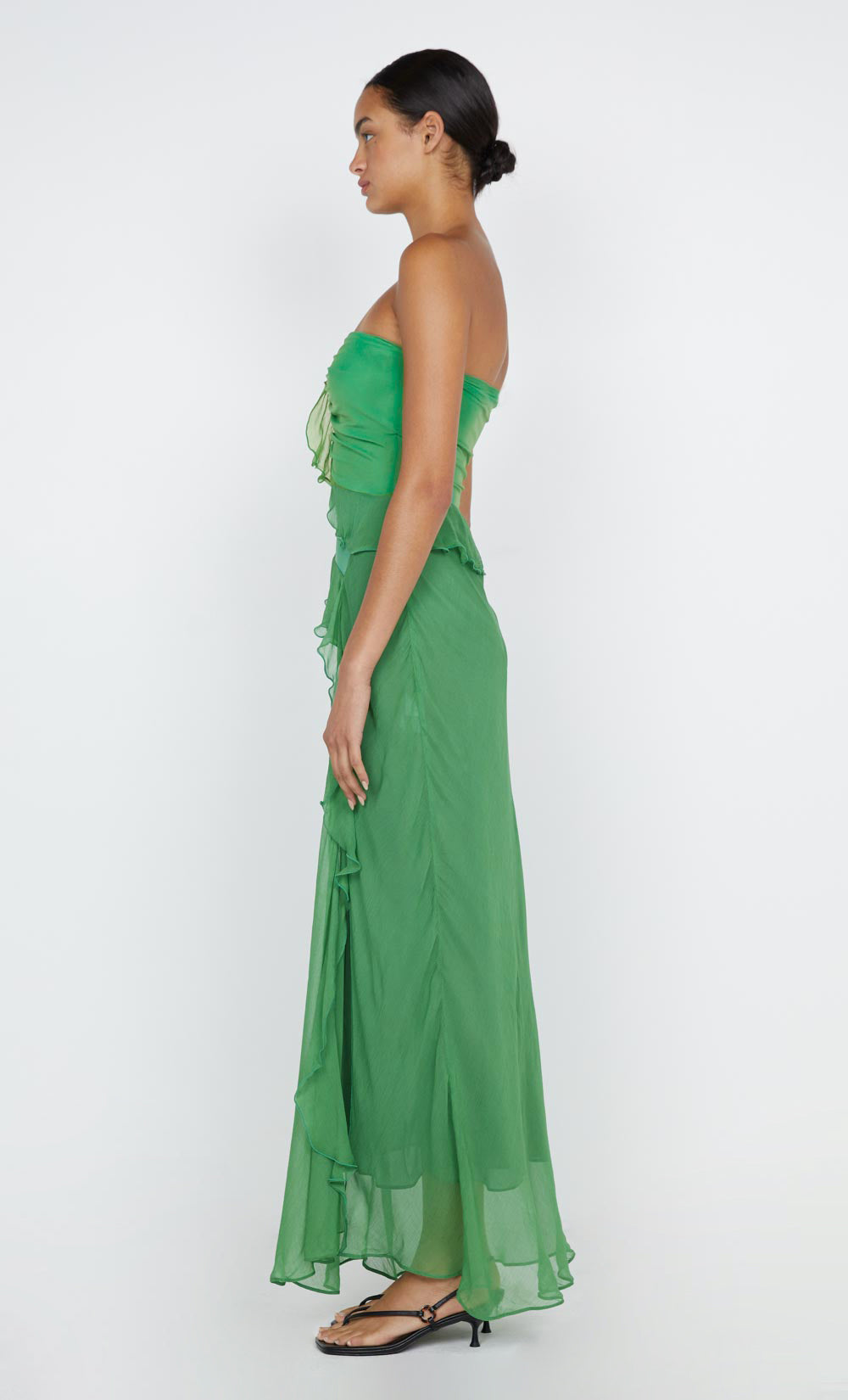 MARESCA STRAPLESS DRESS - GREEN APPLE