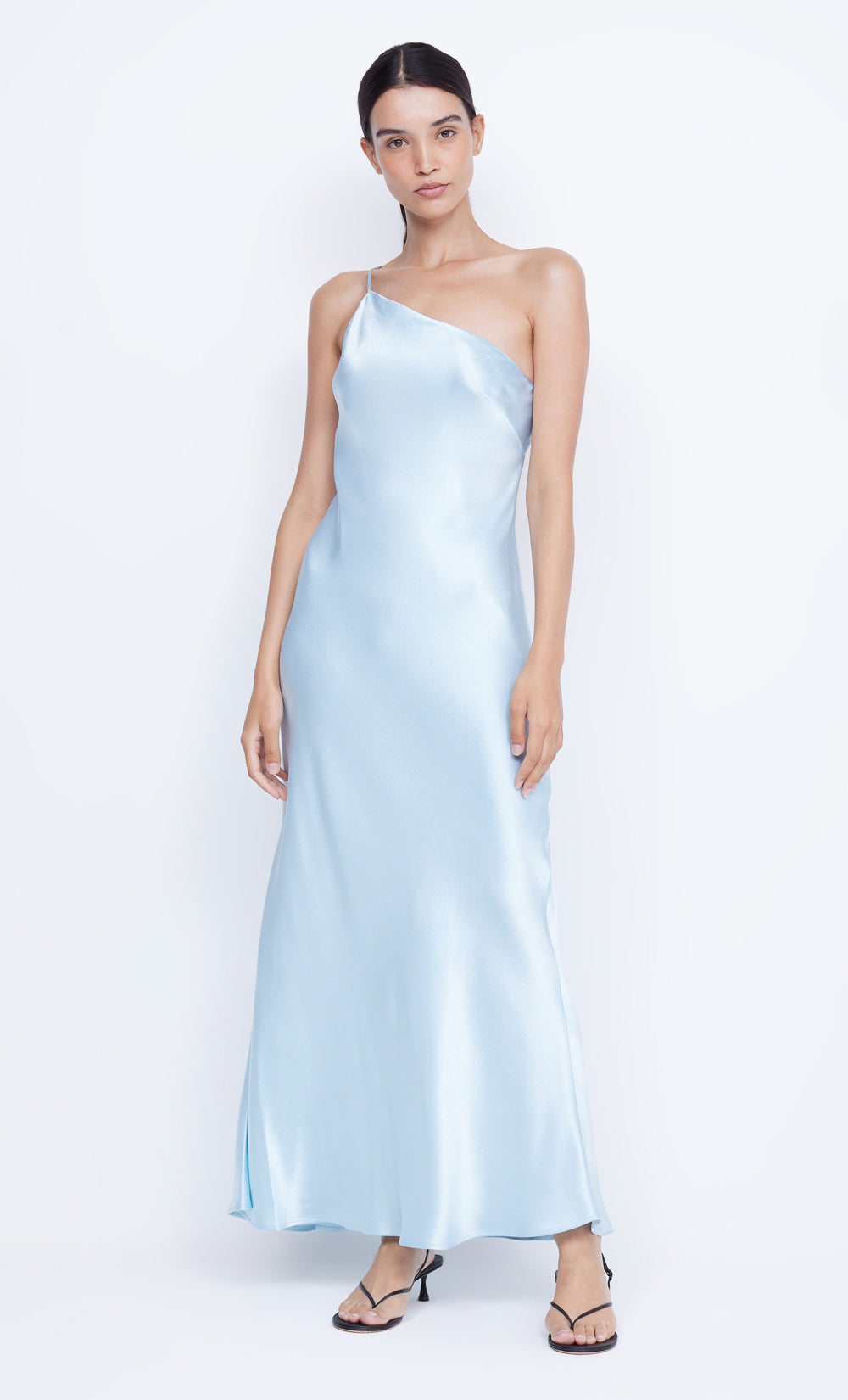 MARGAUX ASYM DRESS - DOLPHIN BLUE